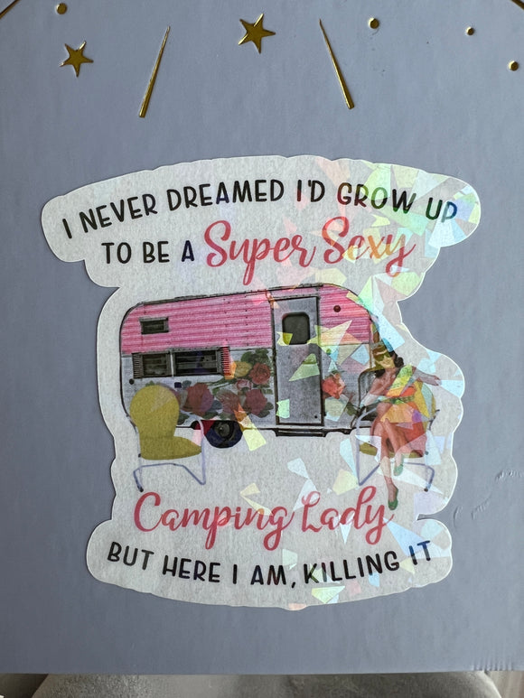 Sticker Camping Queen