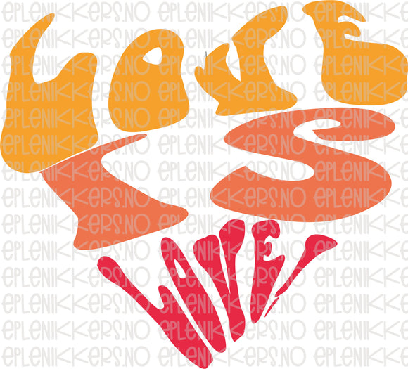 LOVE IS LOVE høstpalett - Digital fil PNG, SVG, EPS, JPG