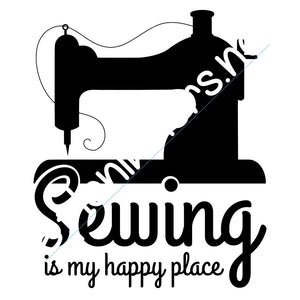 Sewing Is My Happy Place - Digital fil